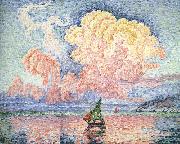 Paul Signac Antibes, the Pink Cloud painting